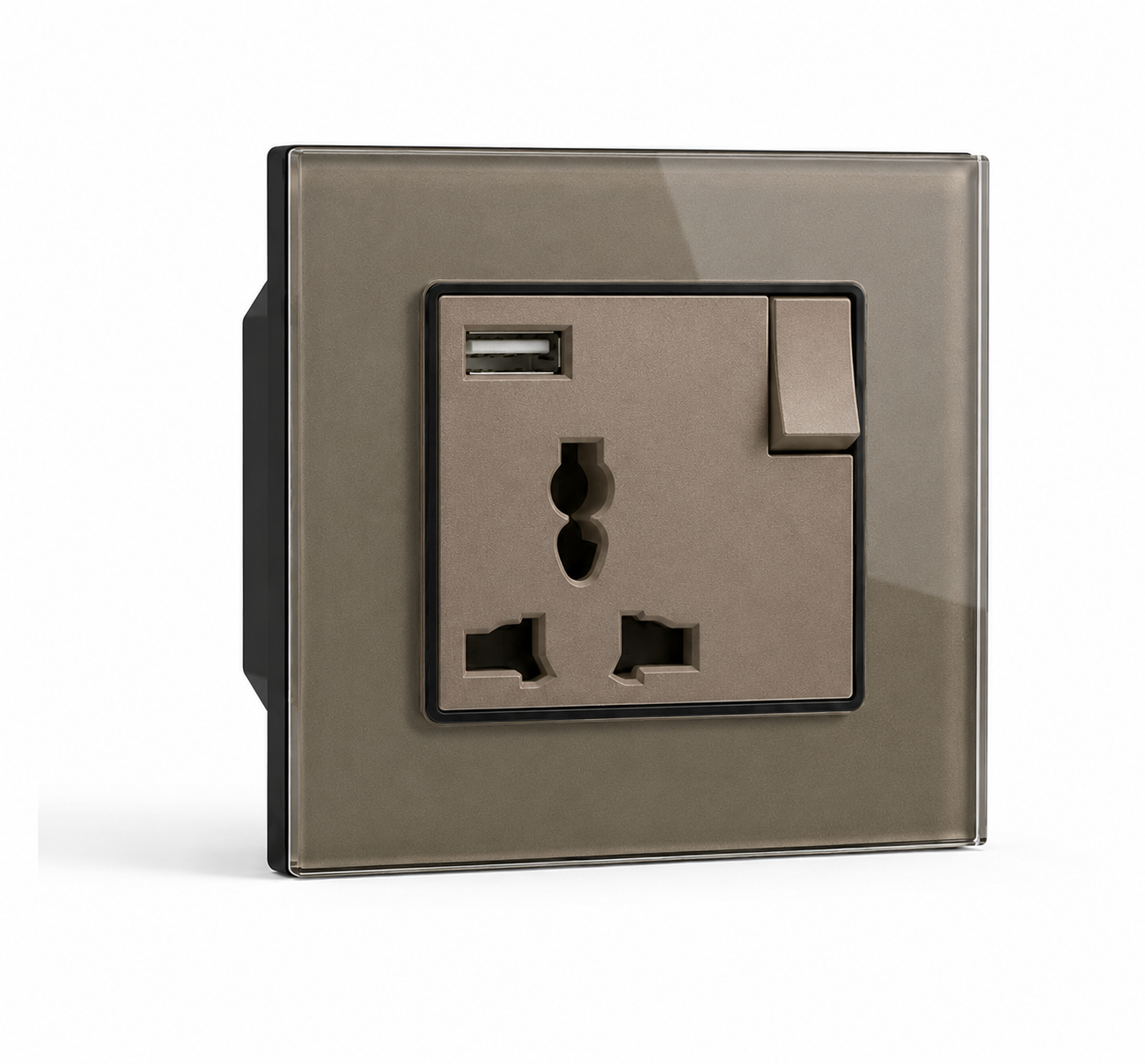 Premium Universal Socket USB - Champagne Glass