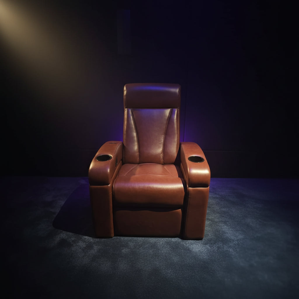 Cinema Room Manual Recliner - Red | ISH Kuwait