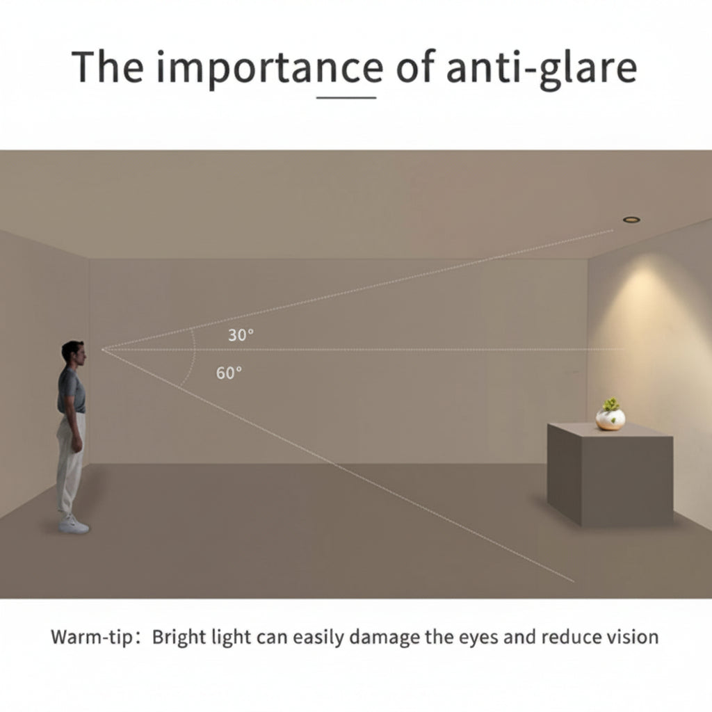 DOUBLE DOWNLIGHT ANTIGLARE FIXTURE - SQUARE | ISH Kuwait