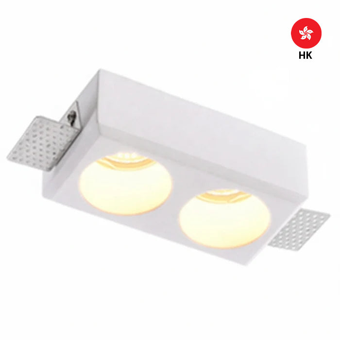 DOUBLE FRAMELESS GYPSUM LIGHT - GU10 | ISH Kuwait