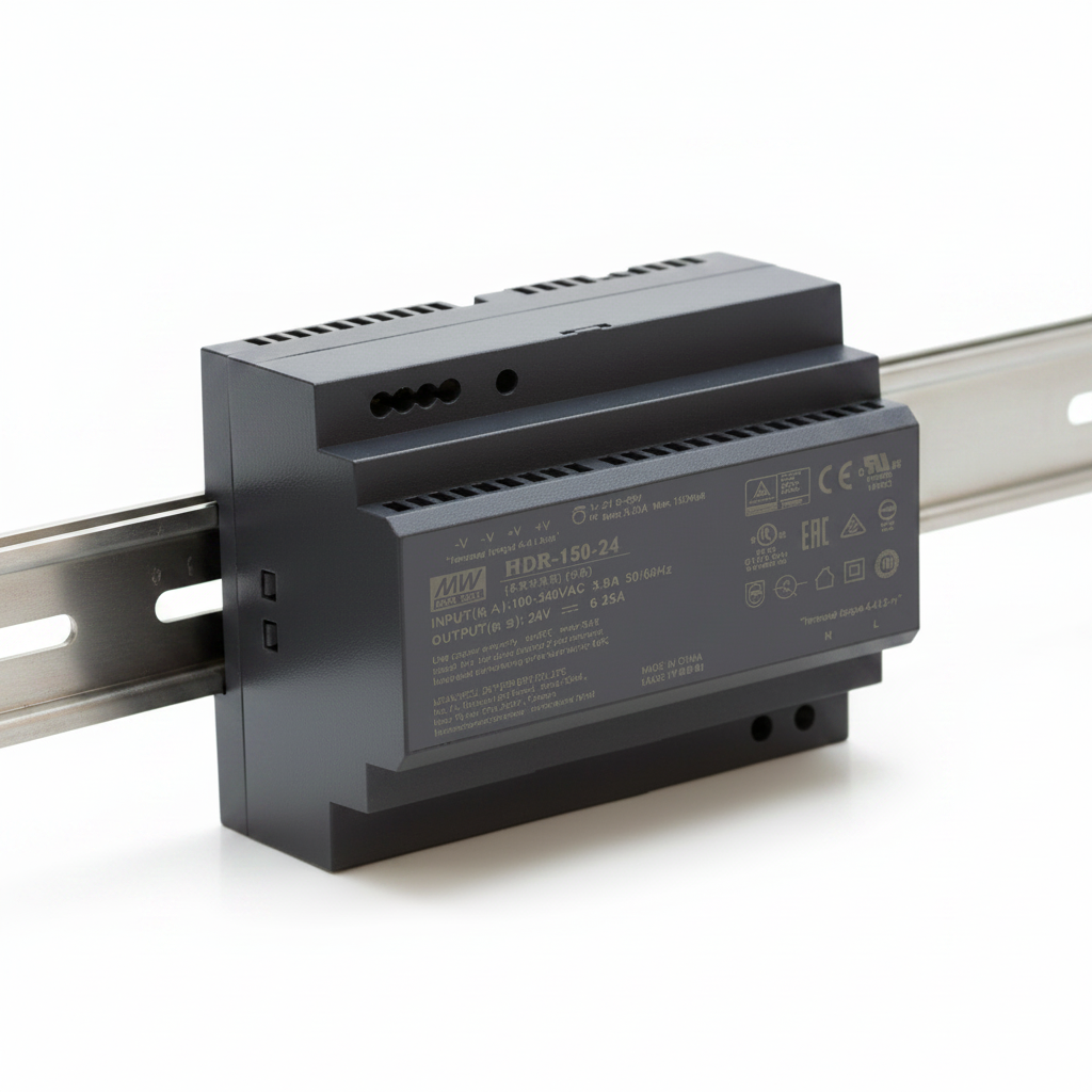 Meanwell Power supply 24V 150 HDR | ISH Kuwait