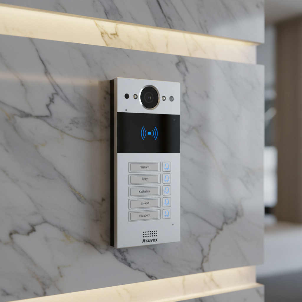 OUTDOOR VIDEO INTERCOM UNIT 5 BUTTONS | ISH Kuwait