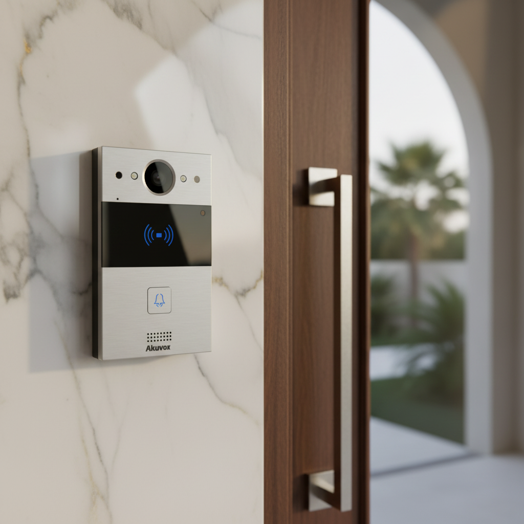 OUTDOOR VIDEO INTERCOM UNIT SINGLE BUTTON | ISH Kuwait