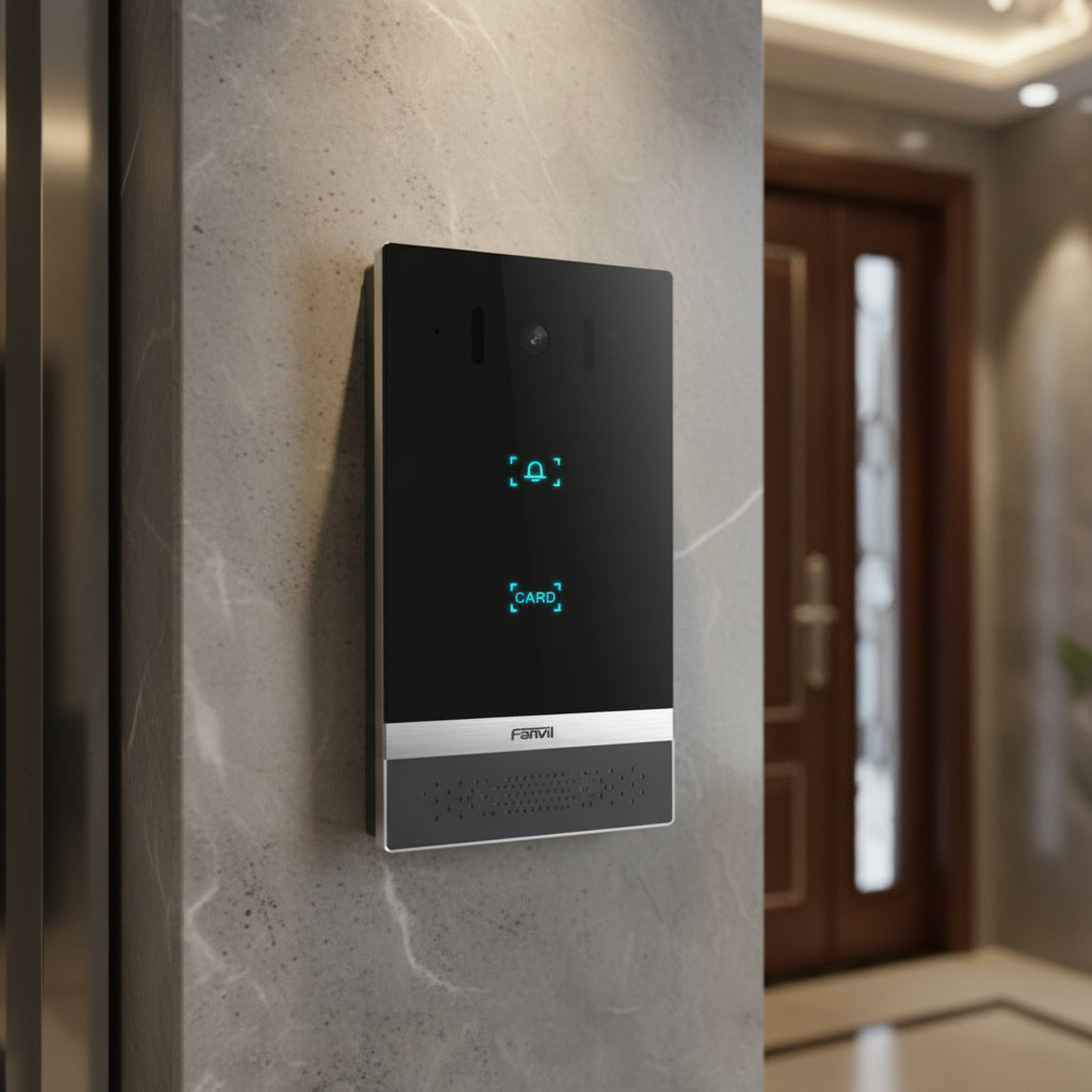 OUTDOOR VIDEO INTERCOM UNIT WITH CARD | ISH Kuwait