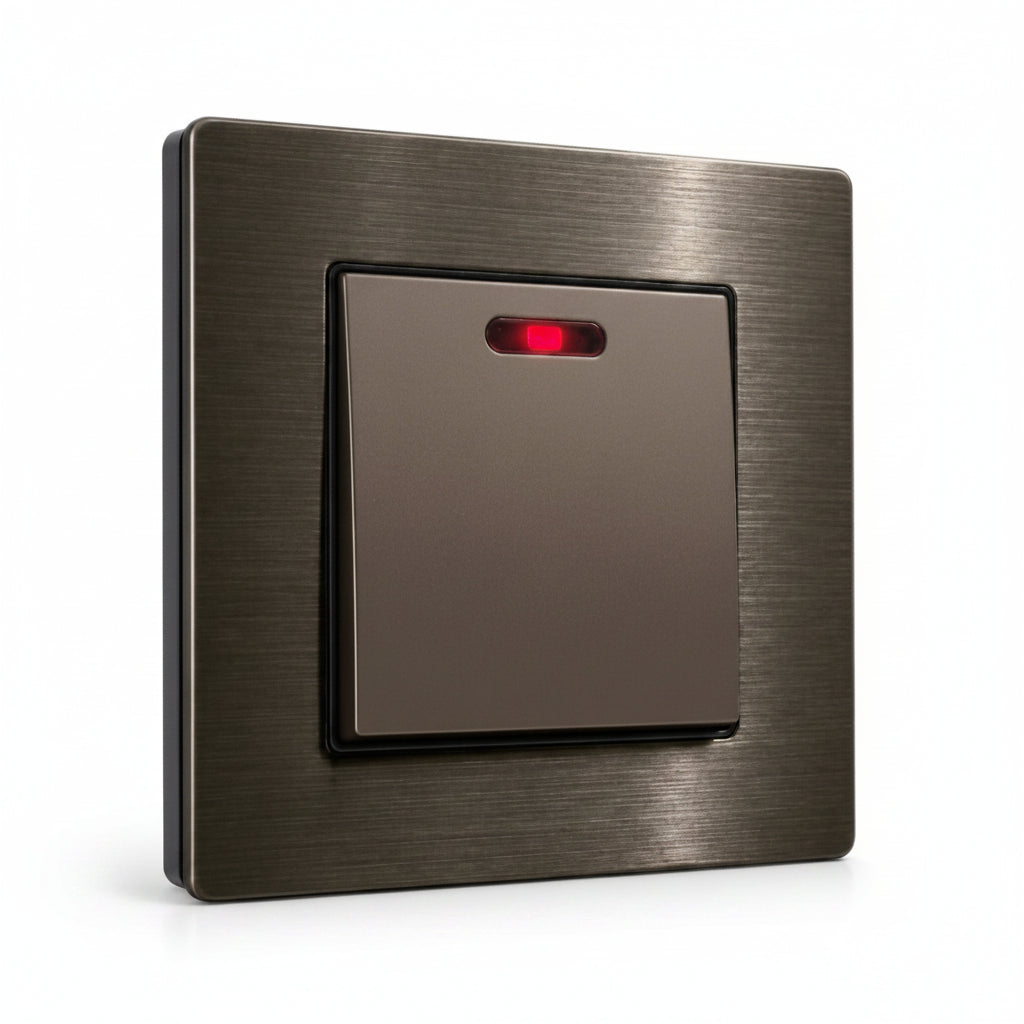 Premium 20A Switch - Stainless Steel | ISH Kuwait