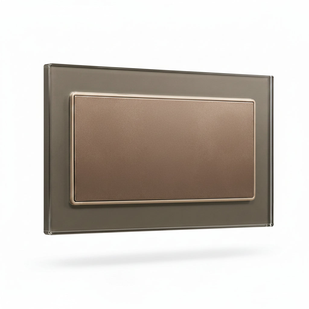 Premium 3×6 Double Blank Plate – Champagne | ISH Kuwait