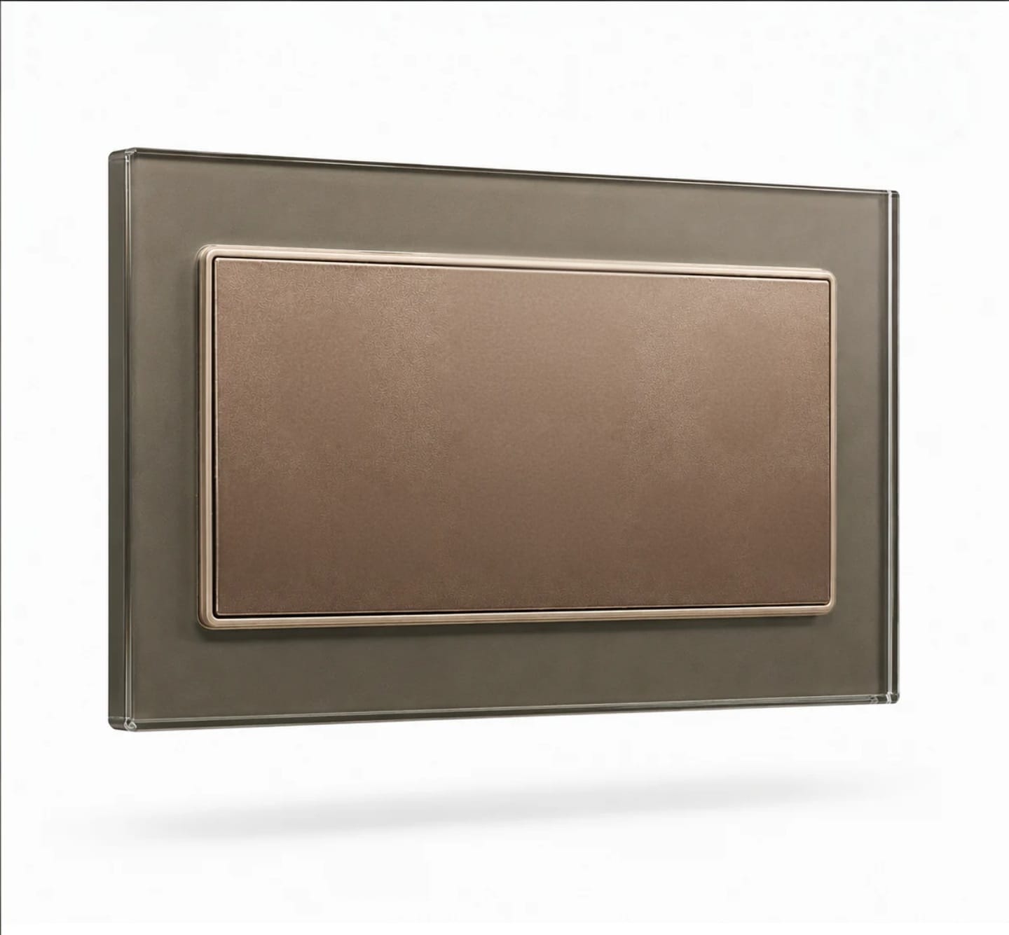 Premium 3×6 Double Blank Plate – Champagne | ISH Kuwait
