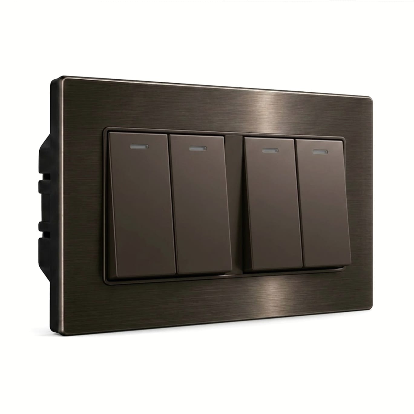 Premium 4 Gang Switch - Stainless Steel | ISH Kuwait