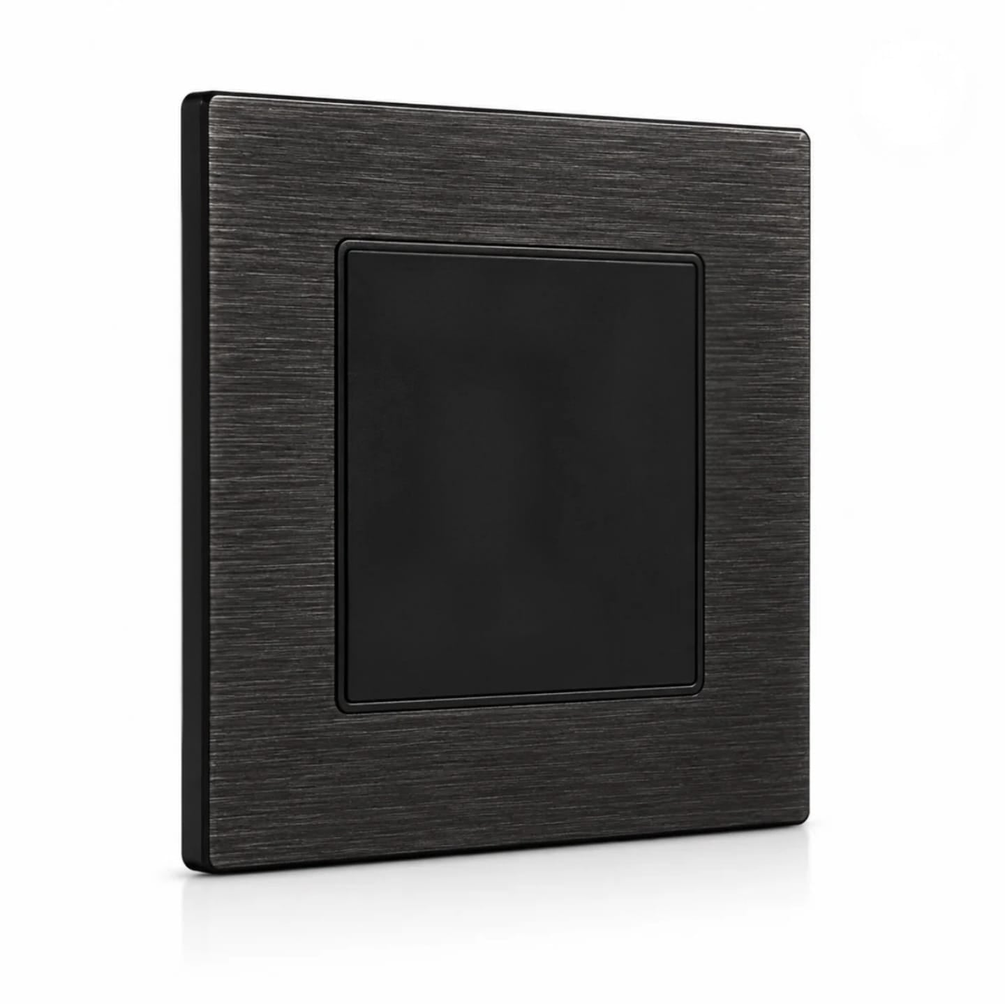 Premium Blank Plate [3*3] - Black Aluminium | ISH Kuwait
