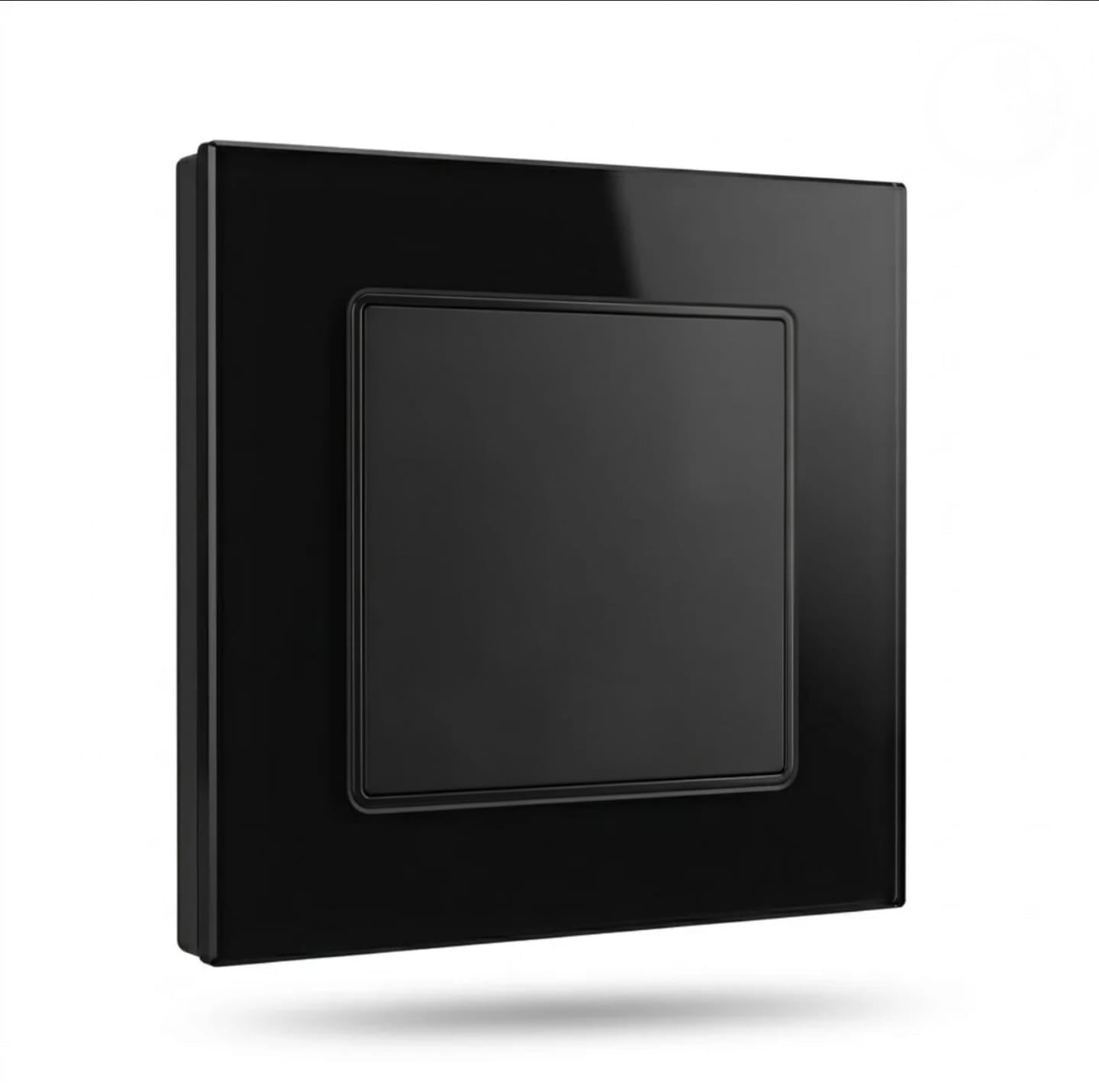 Premium Blank Plate [3*3] - Black Glass | ISH Kuwait