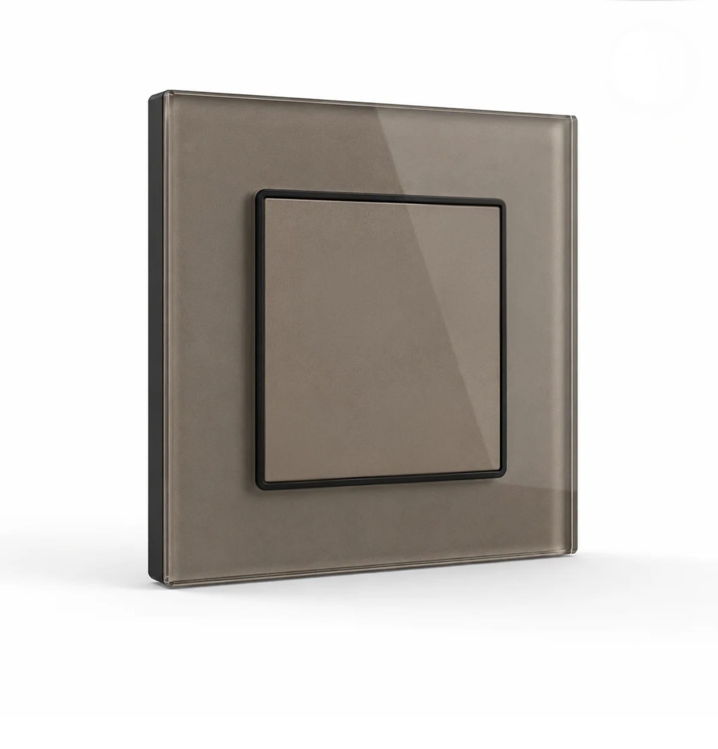 Premium Blank Plate [3*3] - Grey Glass | ISH Kuwait