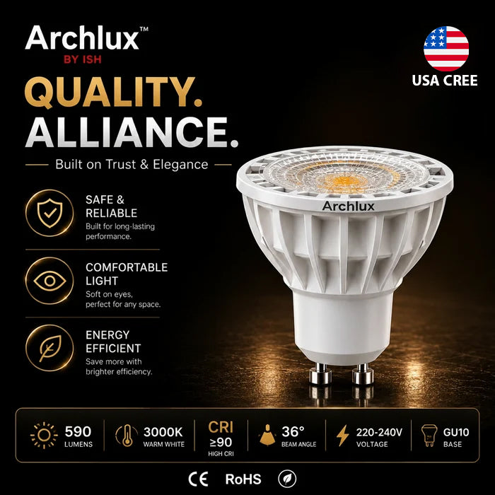 Premium Bridgelux GU10 LED Bulb 7W | ISH Kuwait
