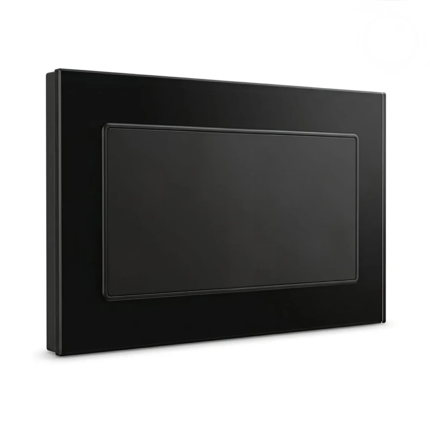 Premium Double Blank Plate [3*6] - Black Glass | ISH Kuwait