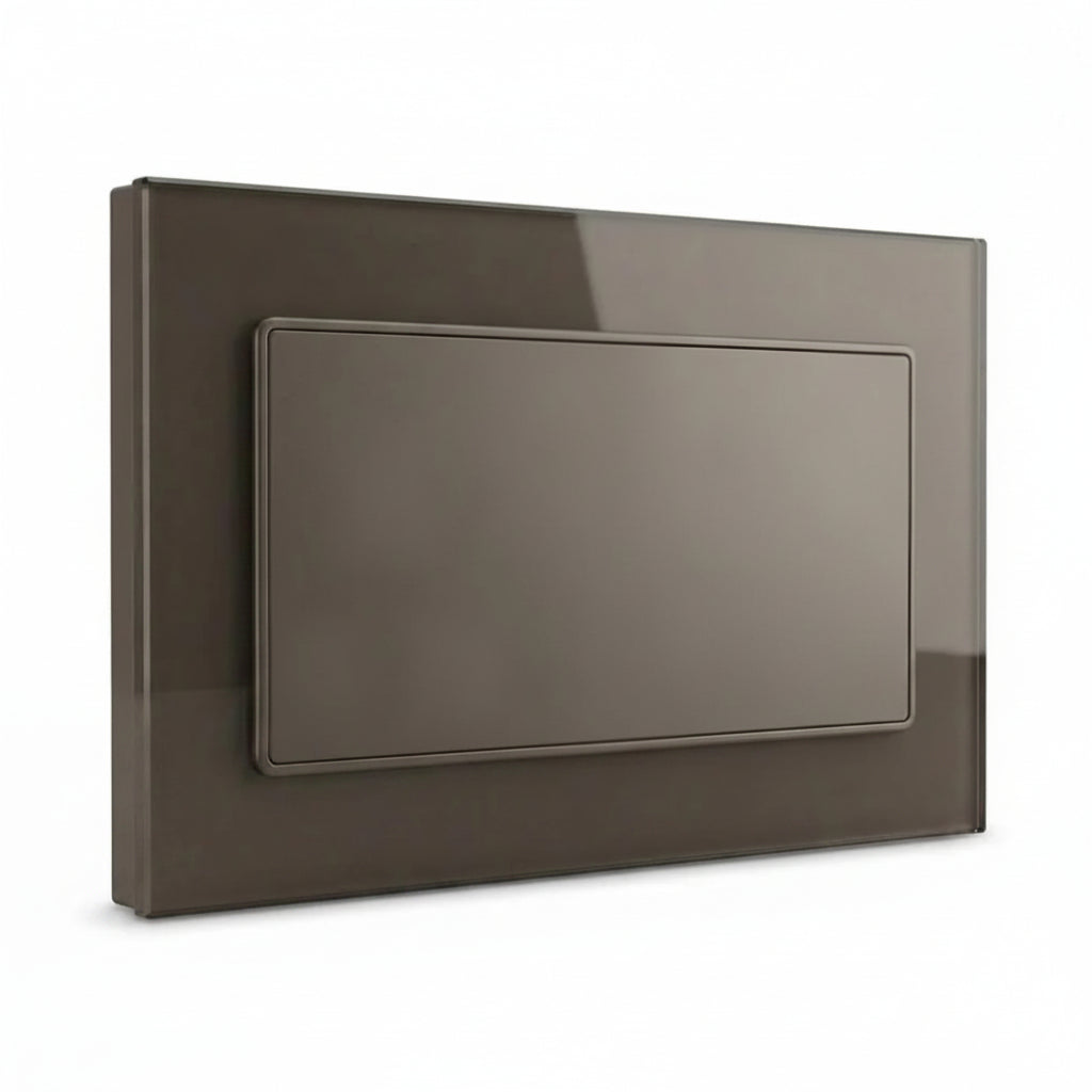 Premium Double Blank Plate [3*6] - Grey Glass | ISH Kuwait