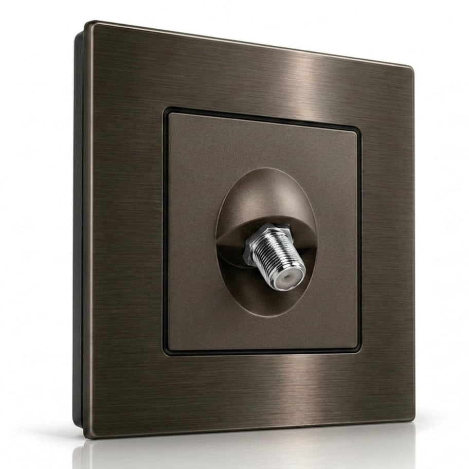 Premium Satellite TV Outlet - Stainless Steel | ISH Kuwait
