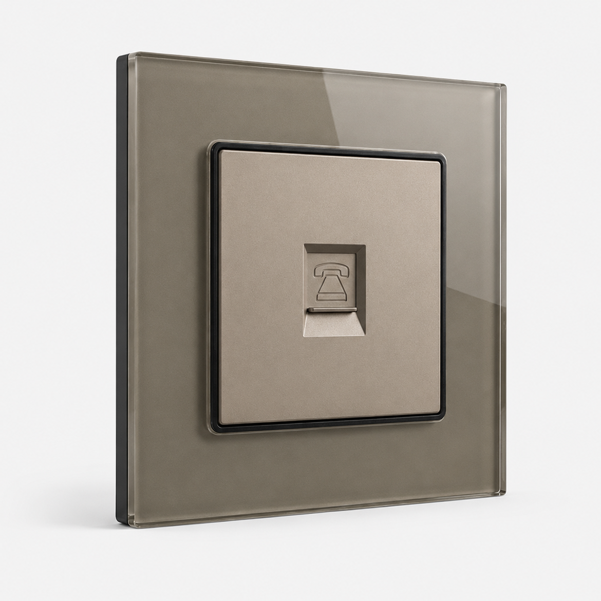 Premium Telephone Outlet - Gray Glass | ISH Kuwait