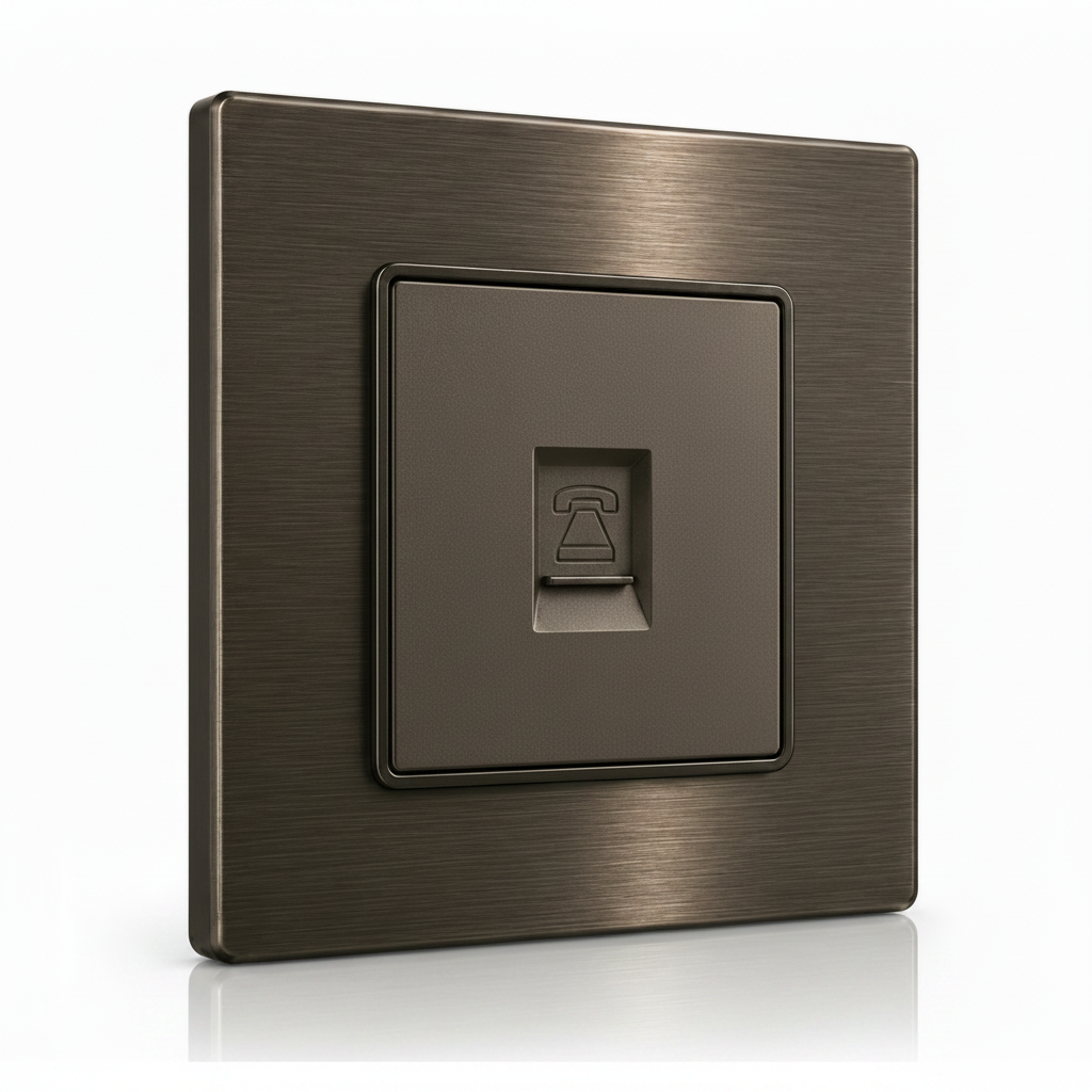 Premium Telephone Outlet - Stainless Steel | ISH Kuwait