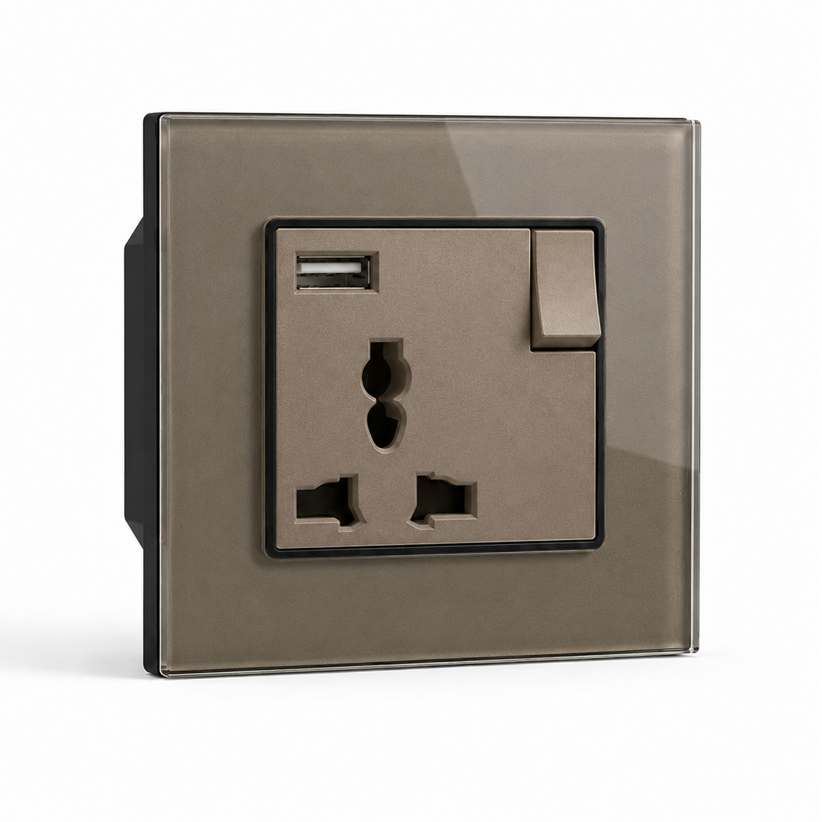 Premium Universal Socket USB - Champagne Glass | ISH Kuwait