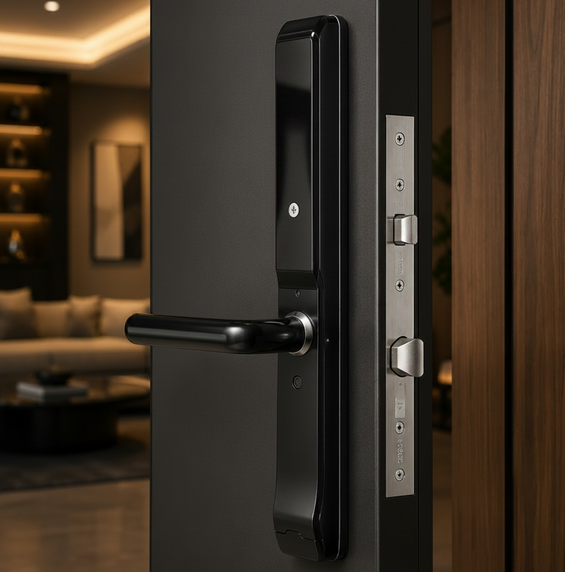 SLIM ALUMINUM ELECTRIC DOOR LOCK | ISH Kuwait