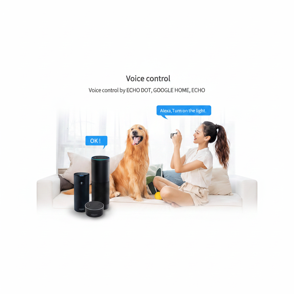 SMART GLASS WIFI TOUCH SWITCH -2 GANG  | ISH Kuwait
