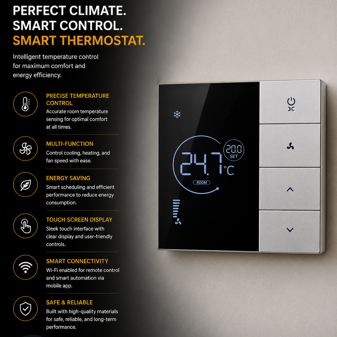 SMART MODERN WIFI THERMOSTAT | ISH Kuwait