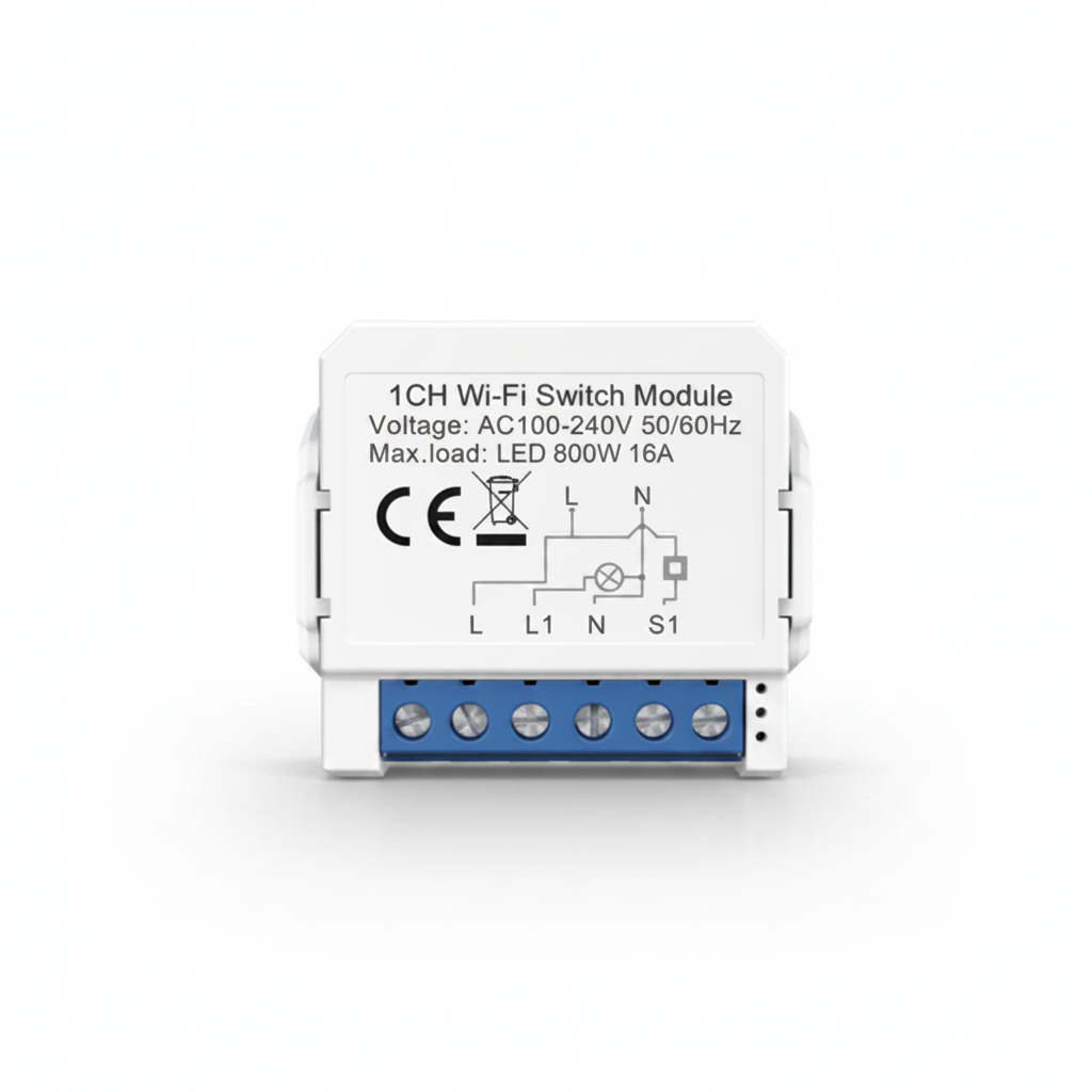 Smart WiFi Relay Switch 1-Gang