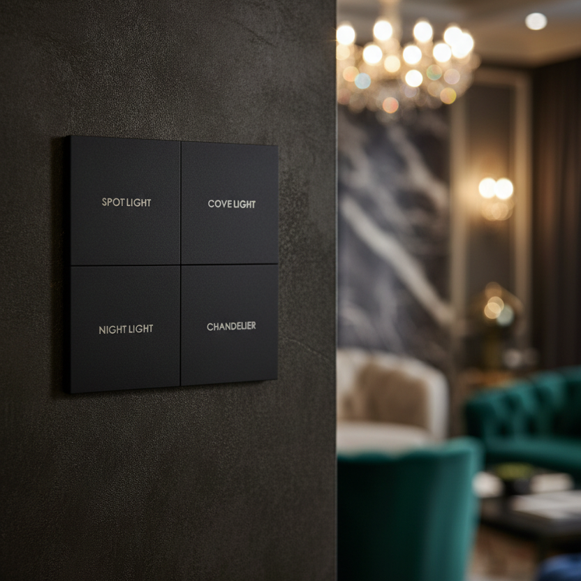 Zigbee 4-Gang Mechanical Smart Switch Panel
