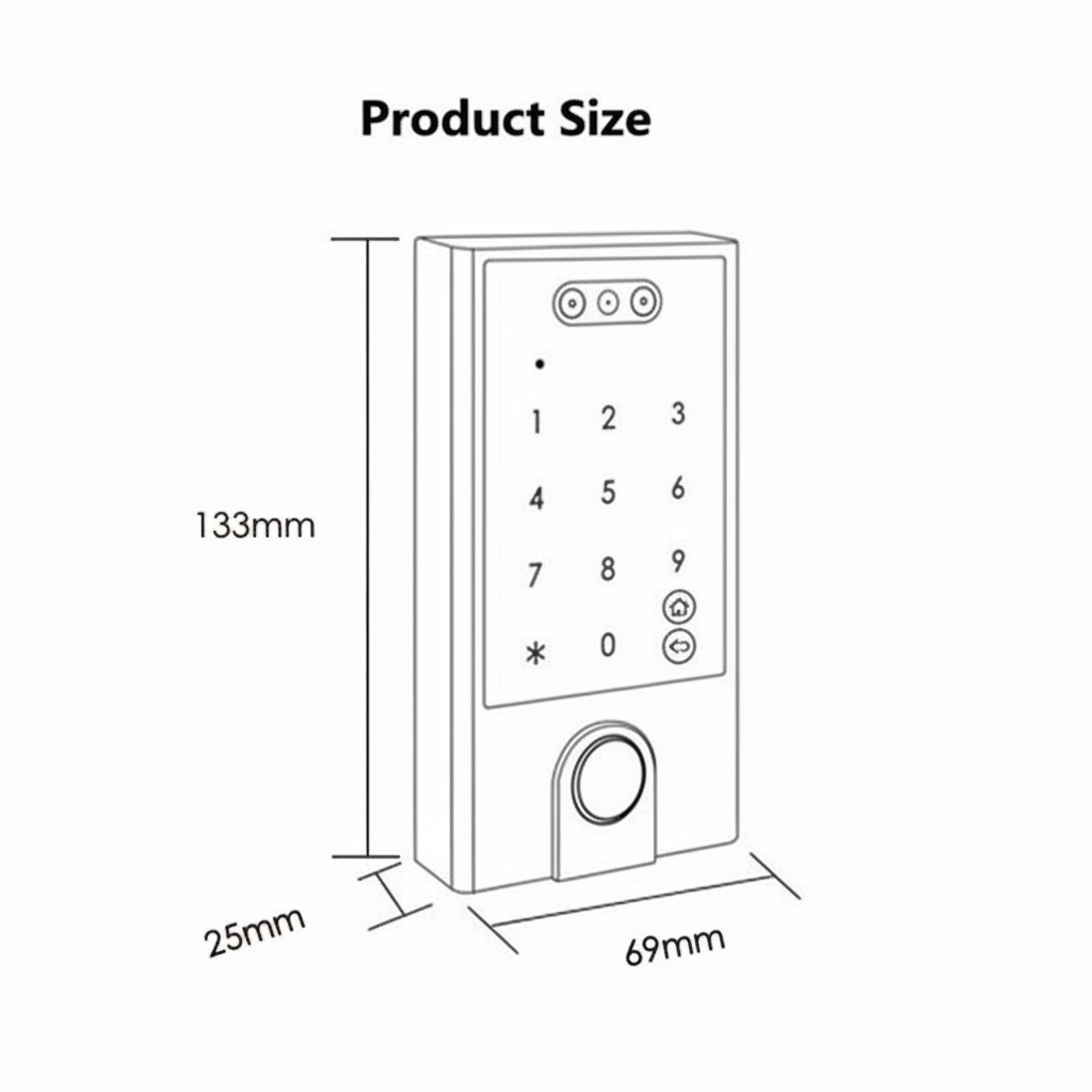 Smart Face Access Control Keypad | ISH Kuwait