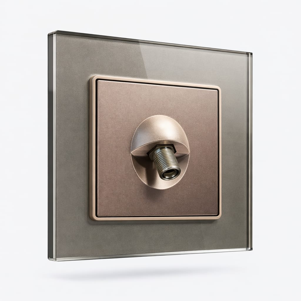 Premium Satellite TV Outlet - Champagne Glass