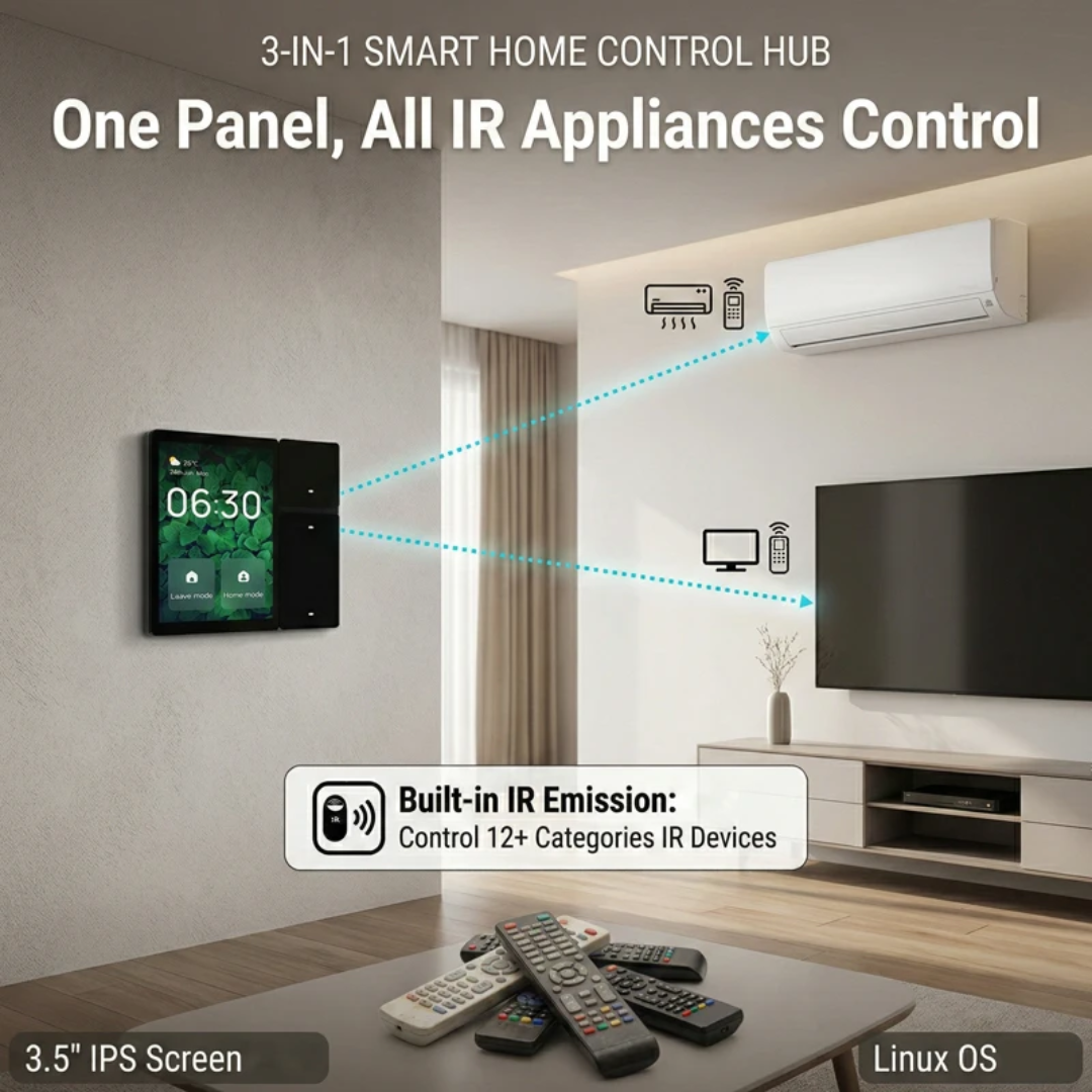 ZIGBEE CENTRAL CONTROL PANEL Black | ISH Kuwait