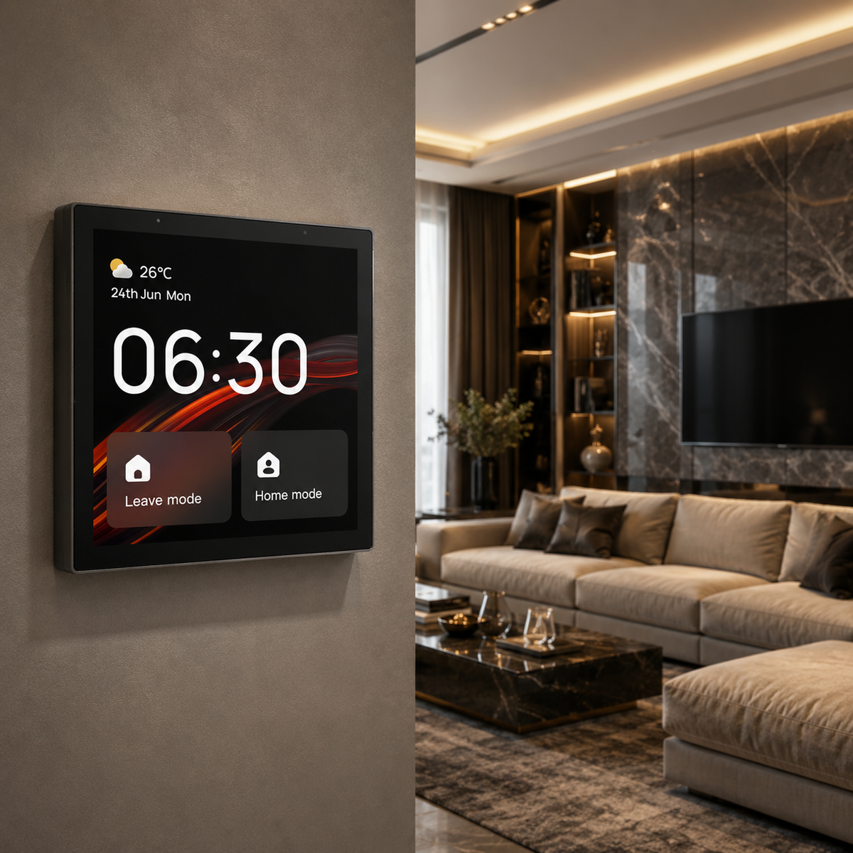ZIGBEE CENTRAL CONTROL PANEL FULL TOUCH | ISH Kuwait