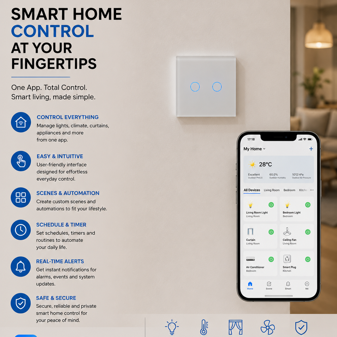 ZIGBEE SINGLE SWITCH | ISH Kuwait