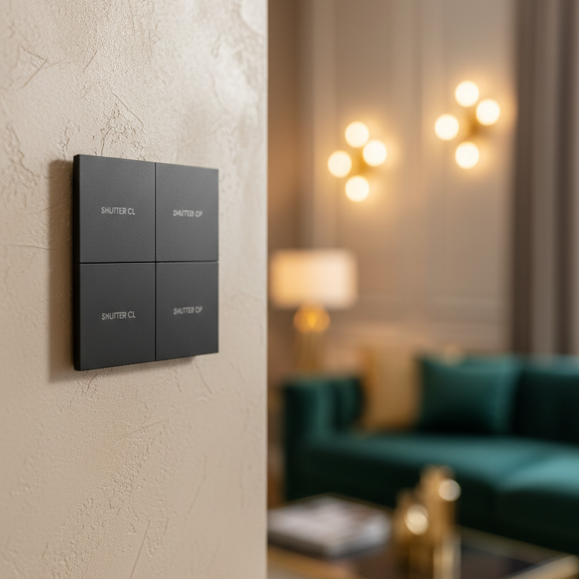 Zigbee 4-Gang Mechanical Smart Switch Panel | ISH Kuwait