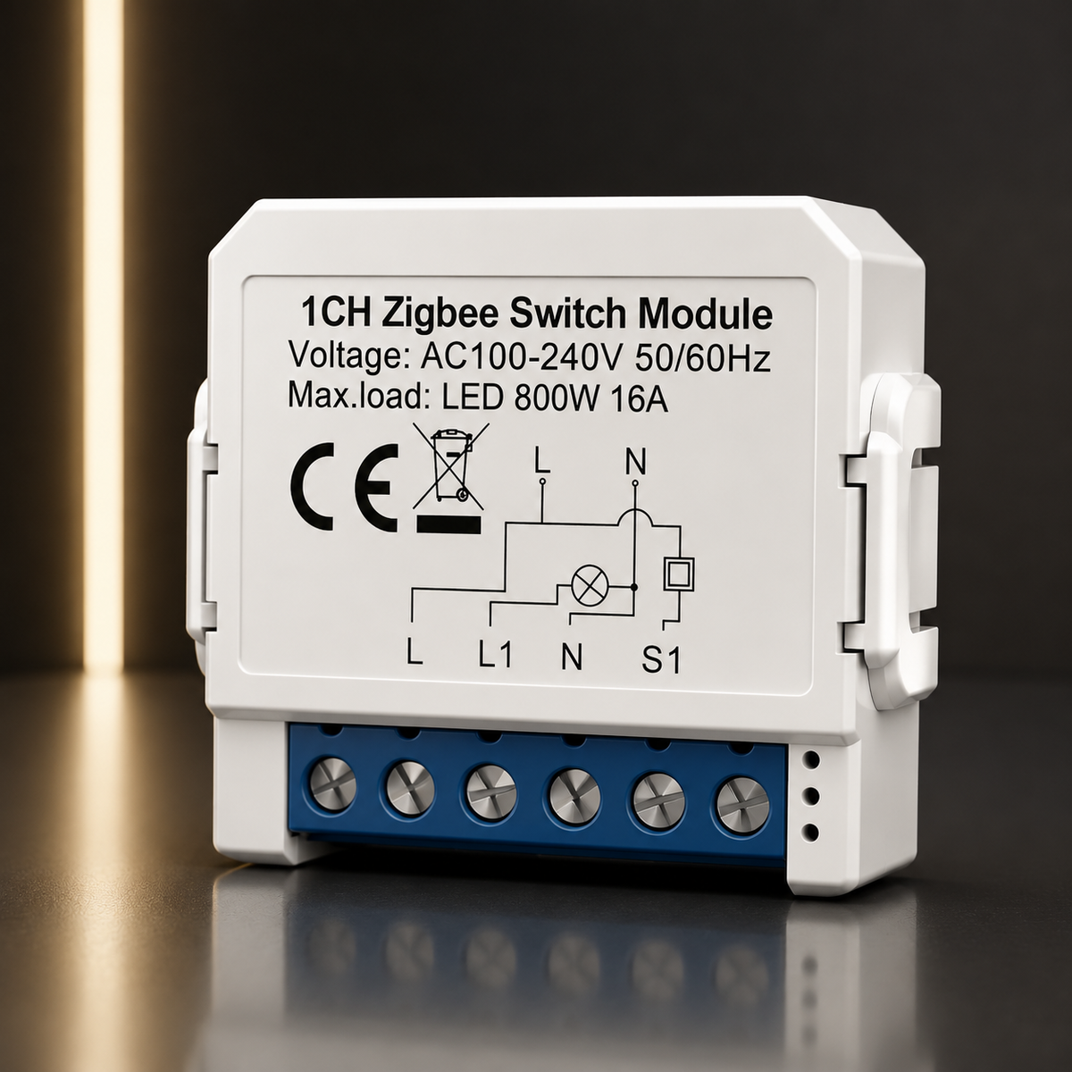 Zigbee Smart Relay Switch 1-Gang | ISH Kuwait
